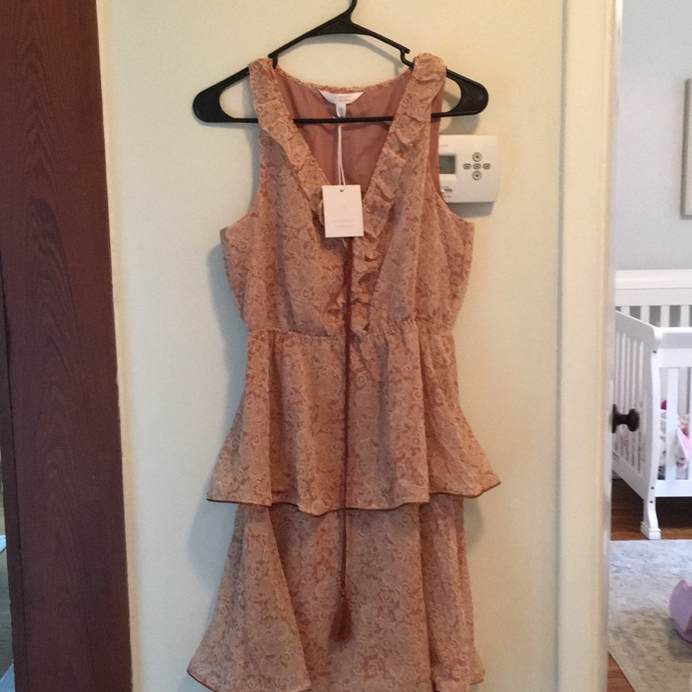 NWT LC LAUREN CONRAD Ruffled Dress S - Picture 3 of 7